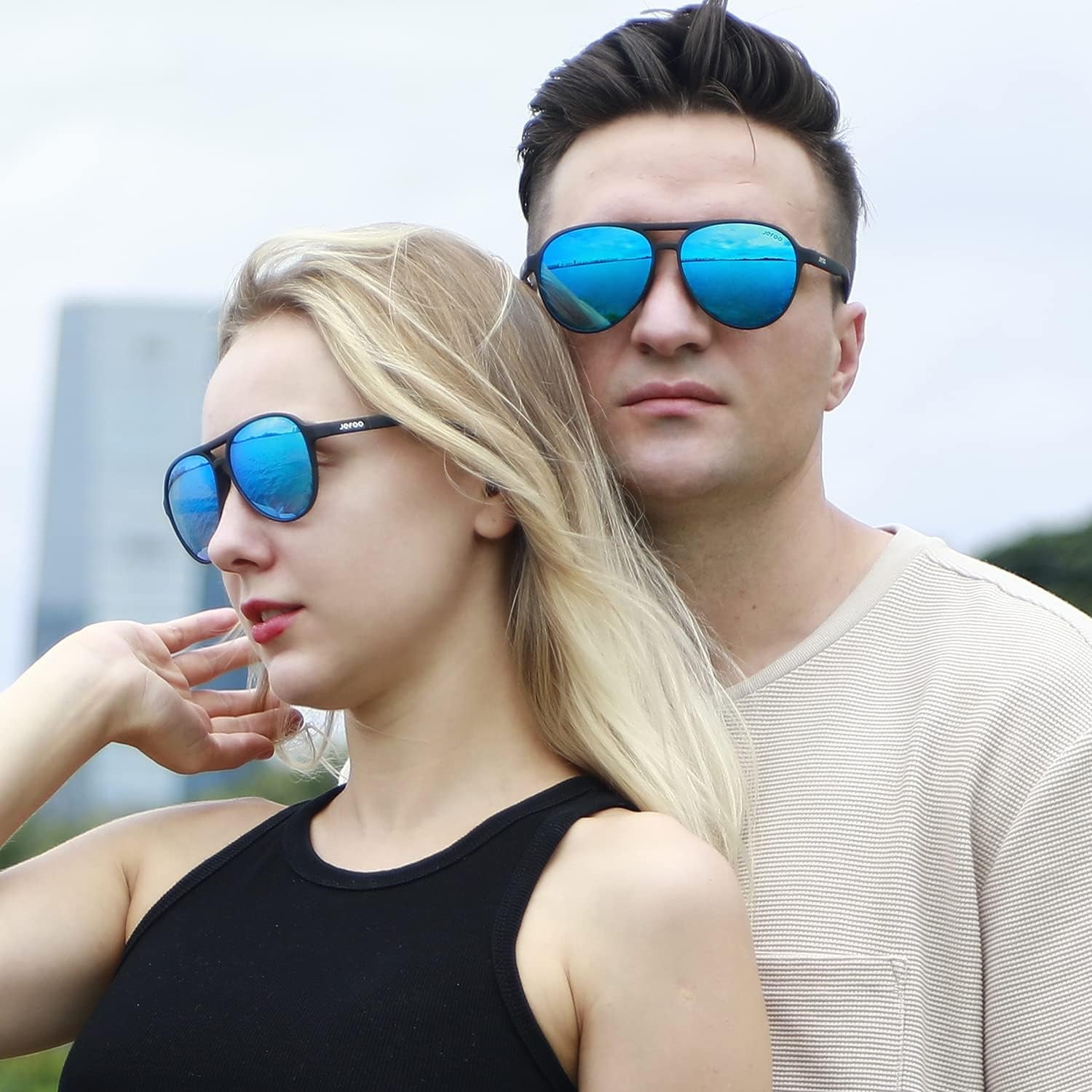 Polarized Aviator Sunglasses for Women Men Retro Trendy Sports Sunglasses for Outdoor UV400 Protection - WORLD TIME VISITS
