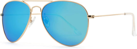Polarized Aviator Sunglasses for Women Men, UV400 Protection Lens and Lightweight Metal Pilot Frame - WORLD TIME VISITS
