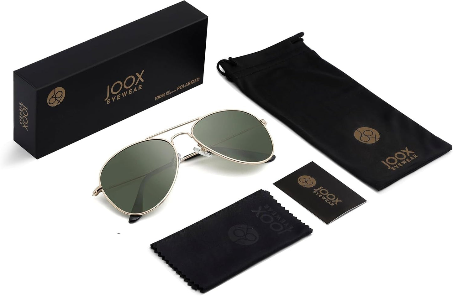 Polarized Aviator Sunglasses for Women Men, UV400 Protection Lens and Lightweight Metal Pilot Frame - WORLD TIME VISITS