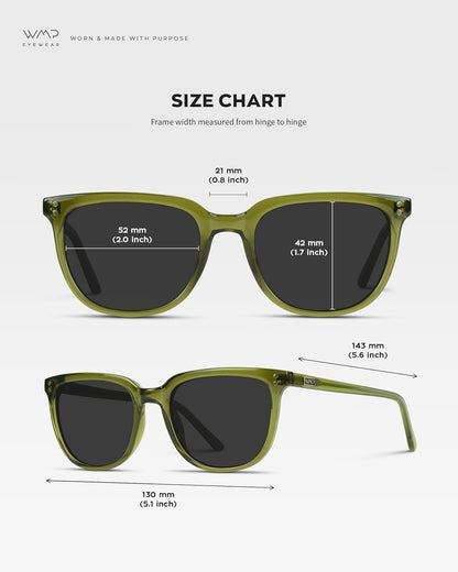 Polarized Classic Retro Flat Square Unisex Sunglasses - WORLD TIME VISITS