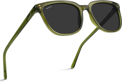 Polarized Classic Retro Flat Square Unisex Sunglasses - WORLD TIME VISITS
