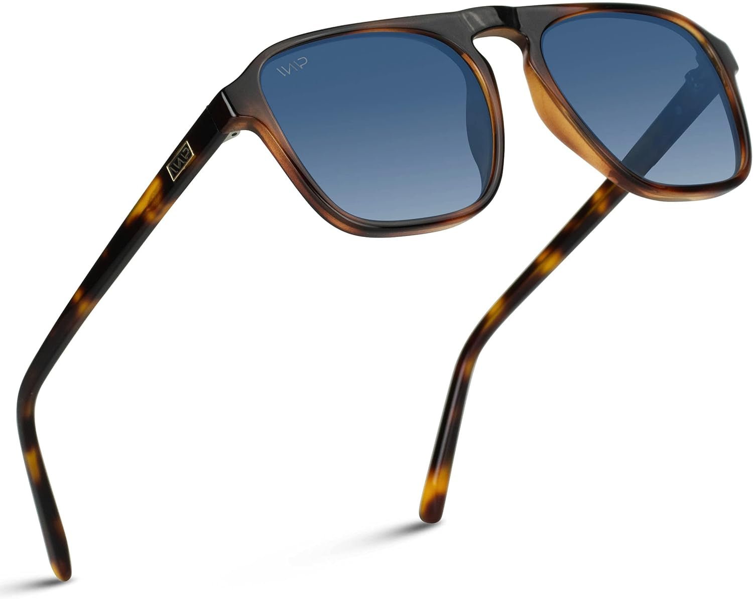 Polarized Modern Aviator One - Bridge Square Mens Sunglasses - WORLD TIME VISITS