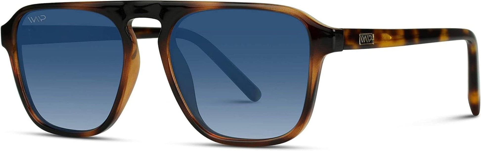 Polarized Modern Aviator One - Bridge Square Mens Sunglasses - WORLD TIME VISITS