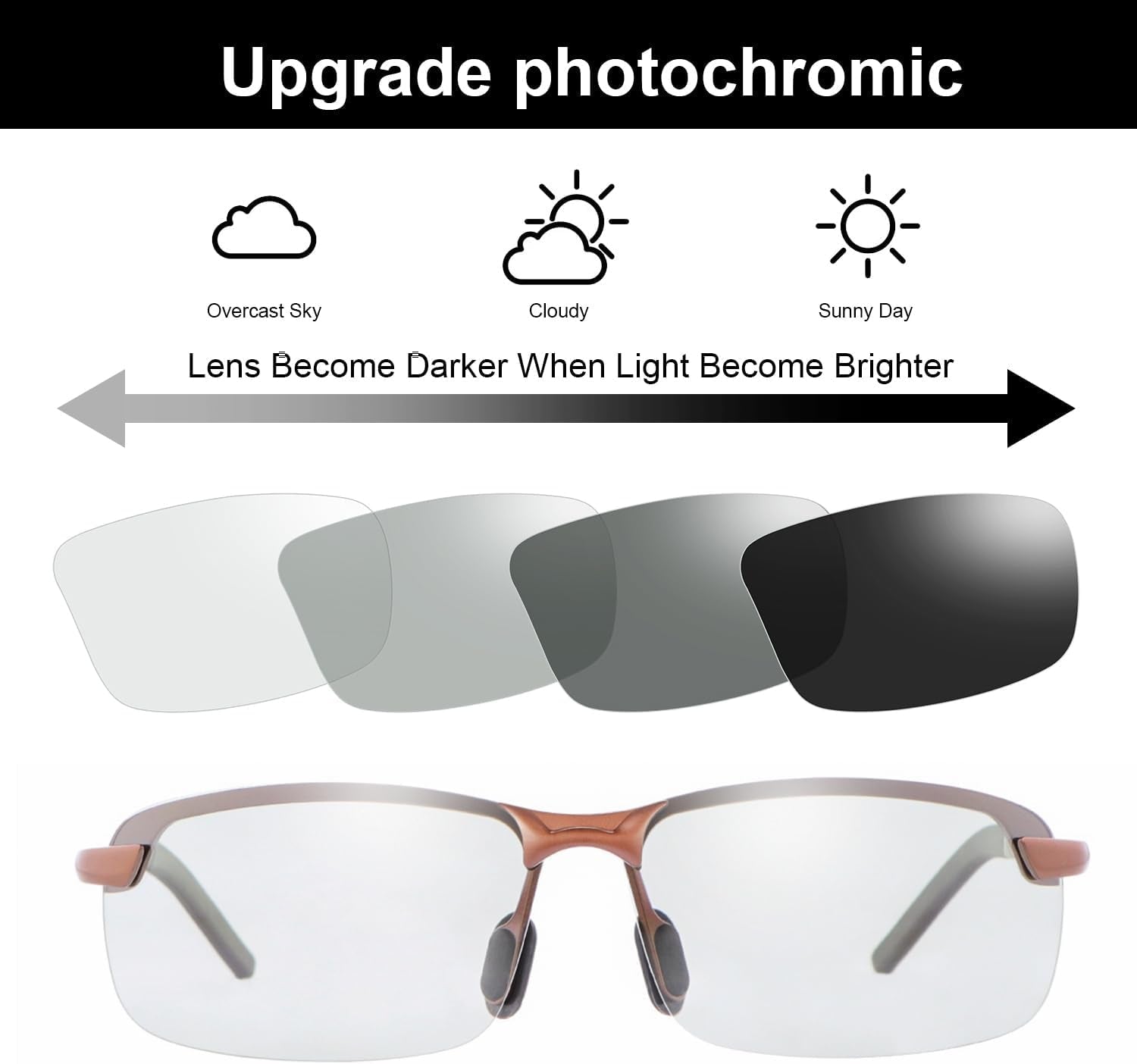 Polarized Photochromic Driving Z87 Sunglasses for Men Women Day and Night Safety Glasses - WORLD TIME VISITS