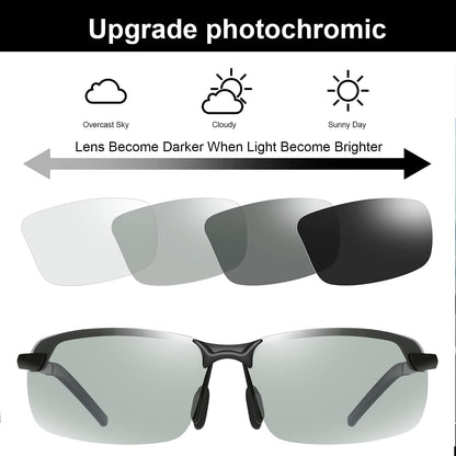 Polarized Photochromic Driving Z87 Sunglasses for Men Women Day and Night Safety Glasses - WORLD TIME VISITS