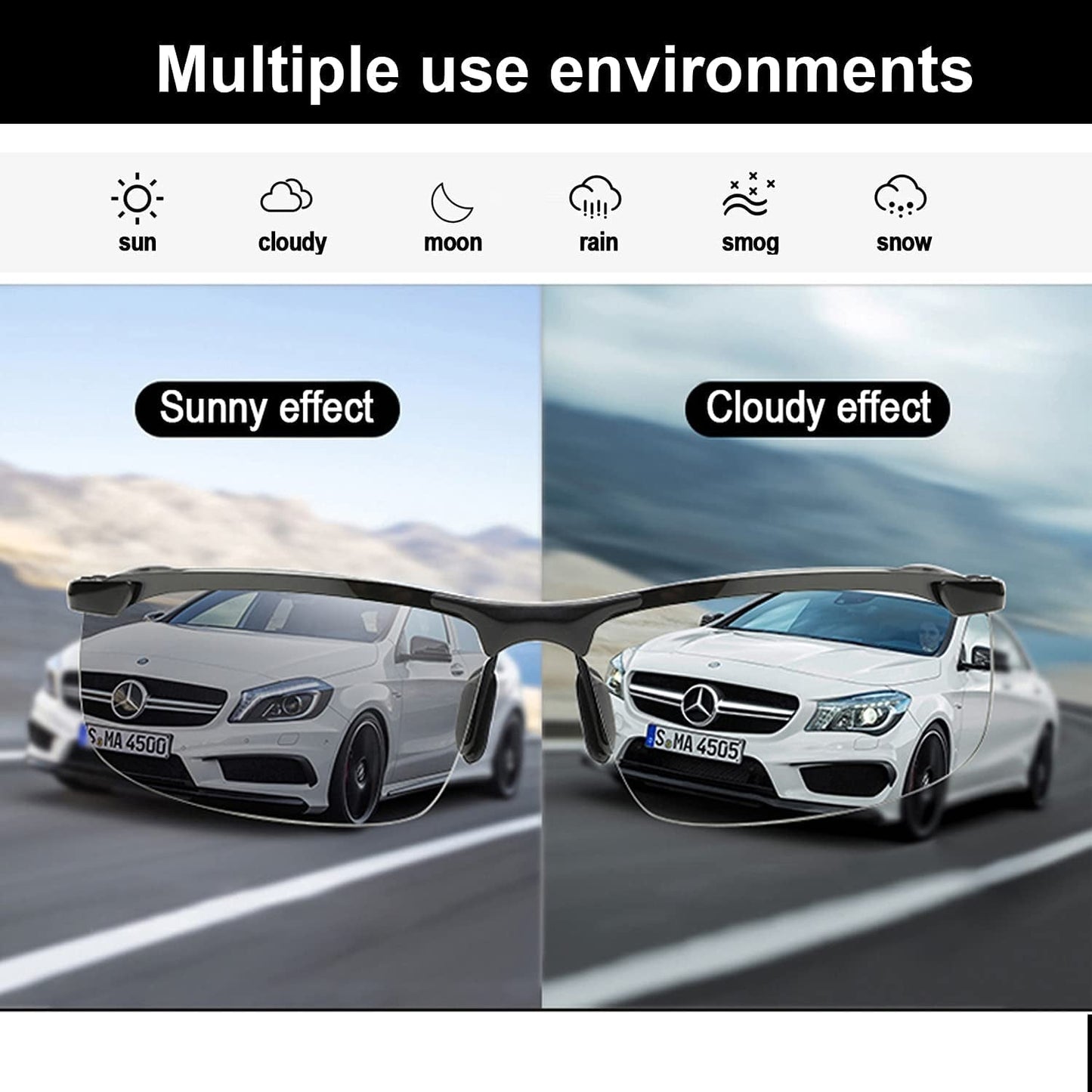 Polarized Photochromic Driving Z87 Sunglasses for Men Women Day and Night Safety Glasses - WORLD TIME VISITS