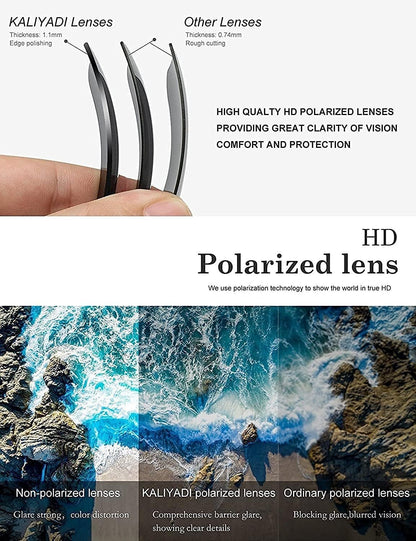 Polarized Sunglasses for Men and Women Matte Finish Sun Glasses Color Mirror Lens UV Blocking (3 Pack) - WORLD TIME VISITS
