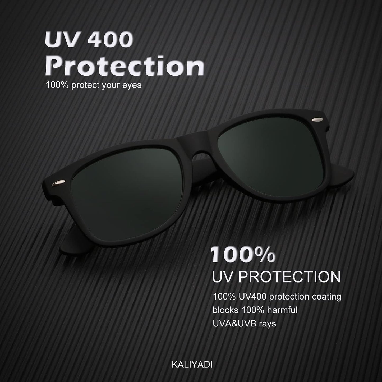 Polarized Sunglasses for Men and Women Matte Finish Sun Glasses Color Mirror Lens UV Blocking (3 Pack) - WORLD TIME VISITS