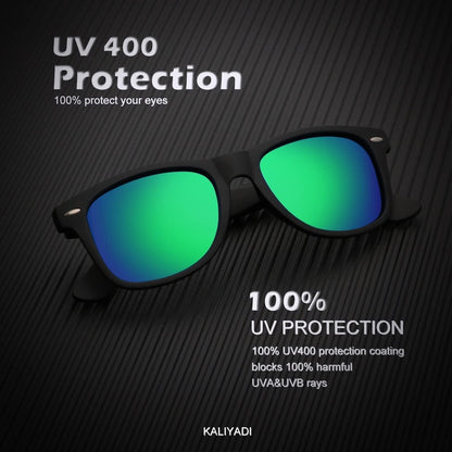 Polarized Sunglasses for Men and Women Matte Finish Sun Glasses Color Mirror Lens UV Blocking (3 Pack) - WORLD TIME VISITS