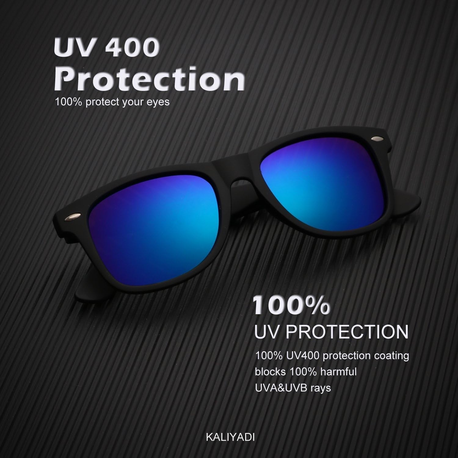 Polarized Sunglasses for Men and Women Matte Finish Sun Glasses Color Mirror Lens UV Blocking (3 Pack) - WORLD TIME VISITS
