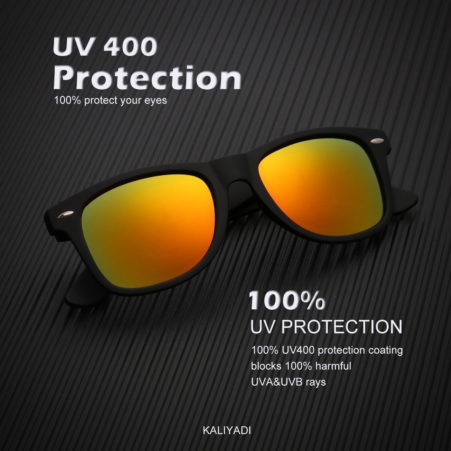 Polarized Sunglasses for Men and Women Matte Finish Sun Glasses Color Mirror Lens UV Blocking (3 Pack) - WORLD TIME VISITS