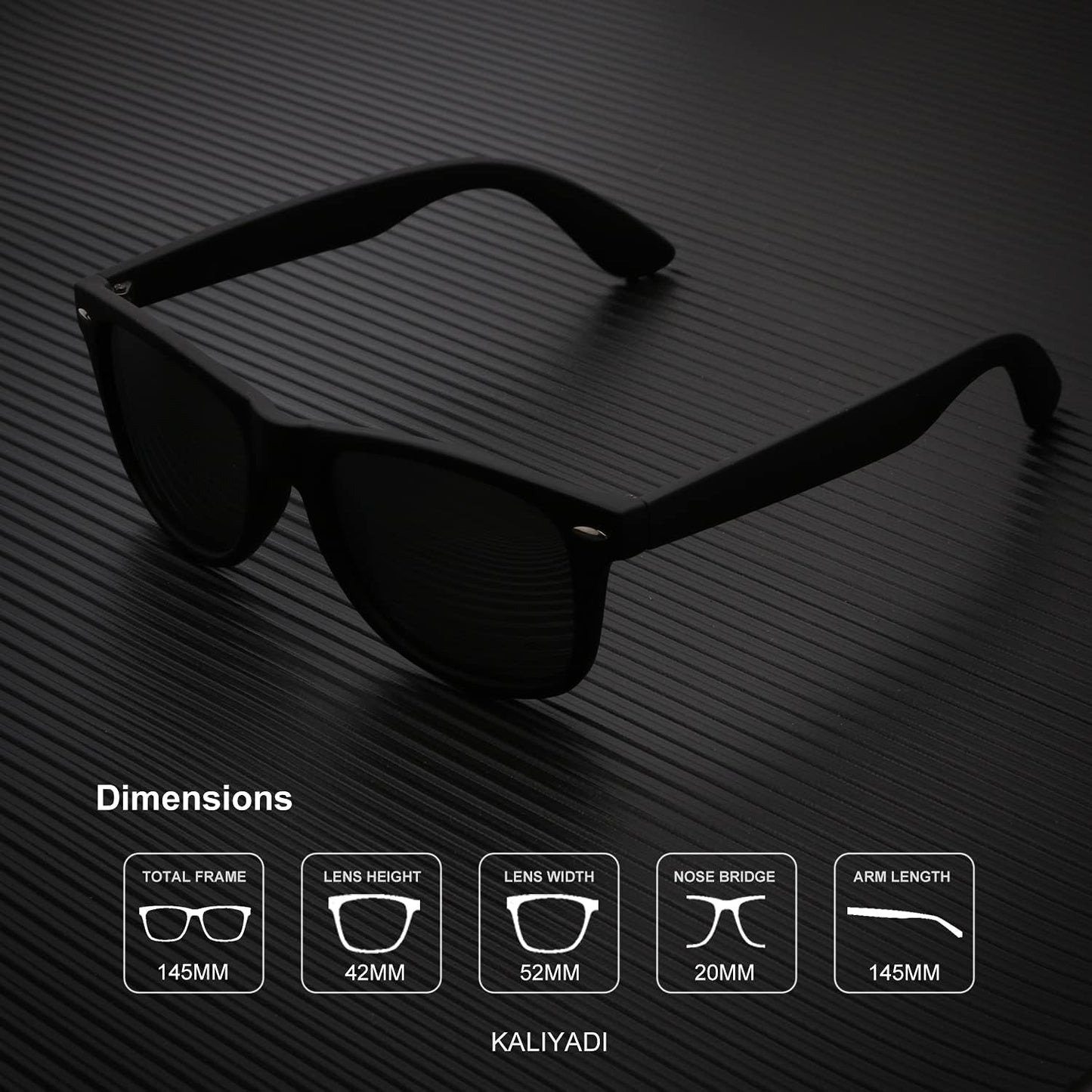 Polarized Sunglasses for Men and Women Matte Finish Sun Glasses Color Mirror Lens UV Blocking (3 Pack) - WORLD TIME VISITS