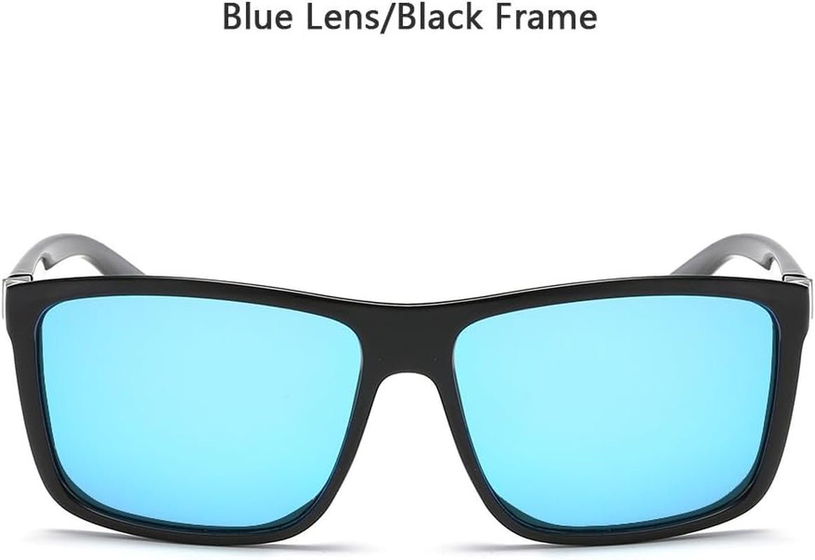 Polarized Sunglasses for Men Driving Mens Sunglasses Rectangular Vintage Sun Glasses for Men/Women - WORLD TIME VISITS
