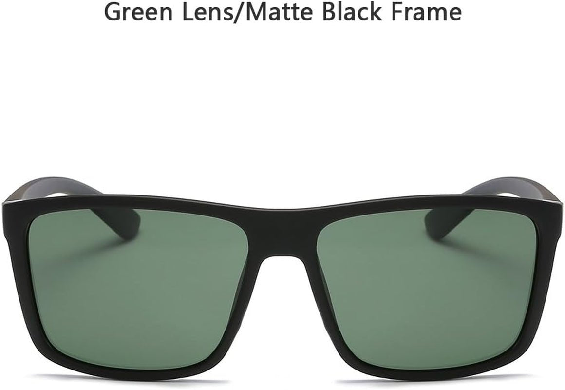 Polarized Sunglasses for Men Driving Mens Sunglasses Rectangular Vintage Sun Glasses for Men/Women - WORLD TIME VISITS