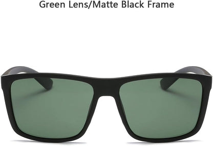 Polarized Sunglasses for Men Driving Mens Sunglasses Rectangular Vintage Sun Glasses for Men/Women - WORLD TIME VISITS