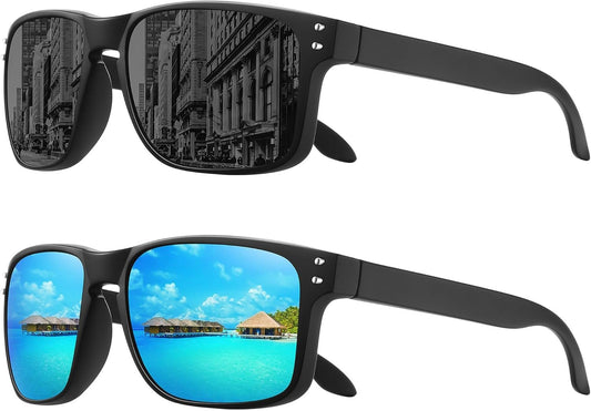 Polarized Sunglasses for Men Women Sports Driving Fishing Glasses UV400 Protection - WORLD TIME VISITS