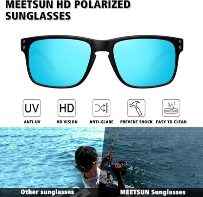 Polarized Sunglasses for Men Women Sports Driving Fishing Glasses UV400 Protection - WORLD TIME VISITS
