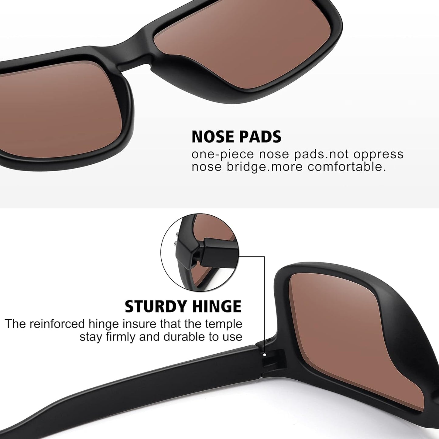 Polarized Sunglasses for Men Women Sports Driving Fishing Glasses UV400 Protection - WORLD TIME VISITS