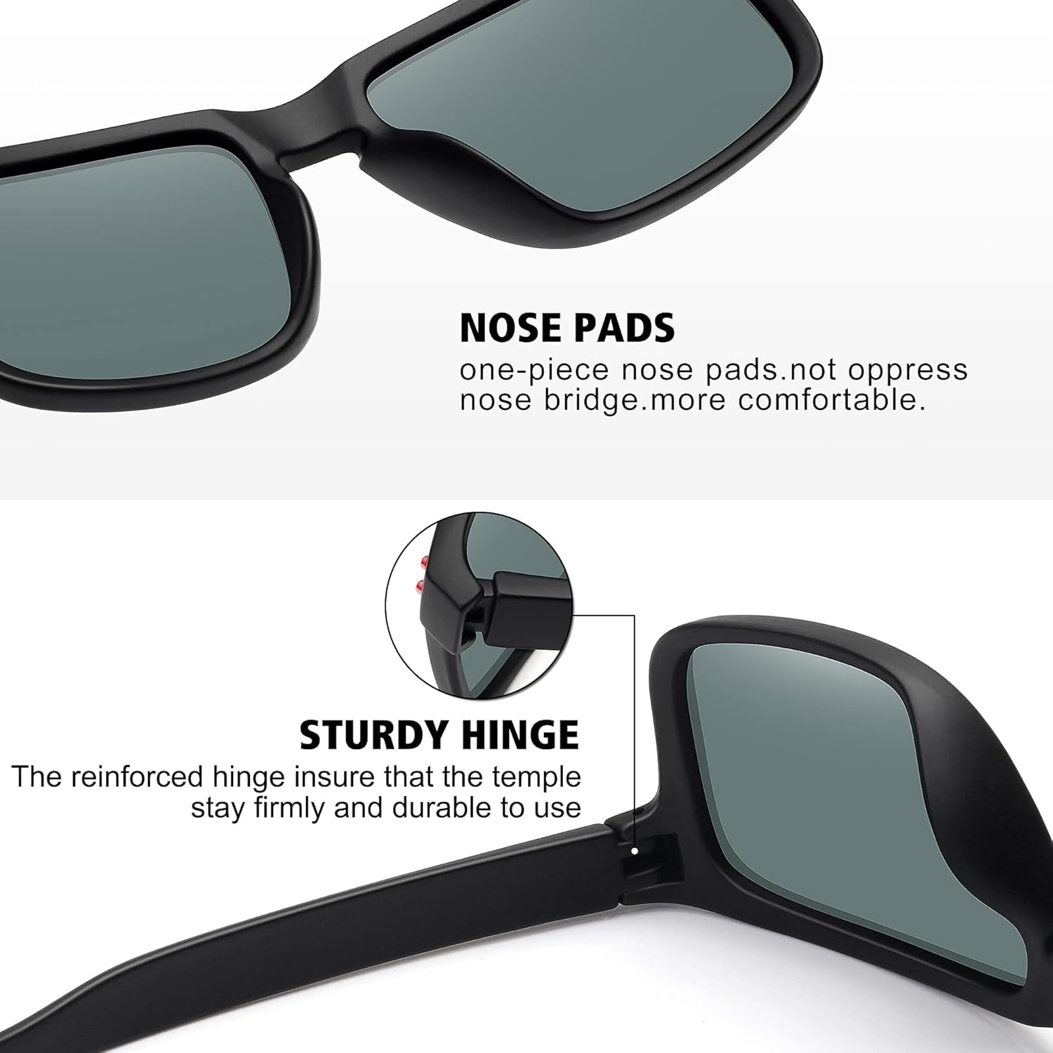 Polarized Sunglasses for Men Women Sports Driving Fishing Glasses UV400 Protection - WORLD TIME VISITS