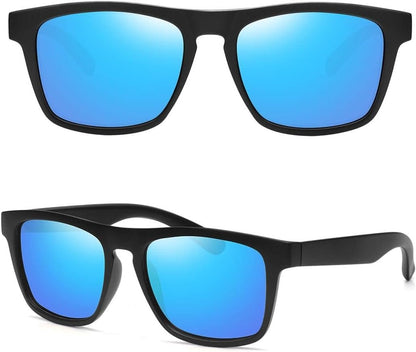 Polarized Sunglasses for Men Women UV Protection Square Frame Sport Fishing Driving Sunglasses - WORLD TIME VISITS