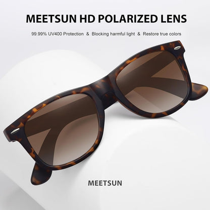 Polarized Sunglasses for Women Men Classic Retro Trendy Driving Sun Glasses UV400 Protection (3 Pack) - WORLD TIME VISITS