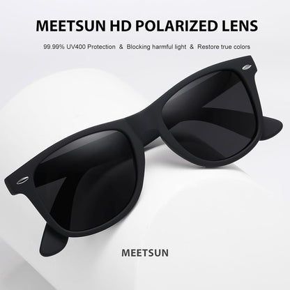 Polarized Sunglasses for Women Men Classic Retro Trendy Driving Sun Glasses UV400 Protection (3 Pack) - WORLD TIME VISITS