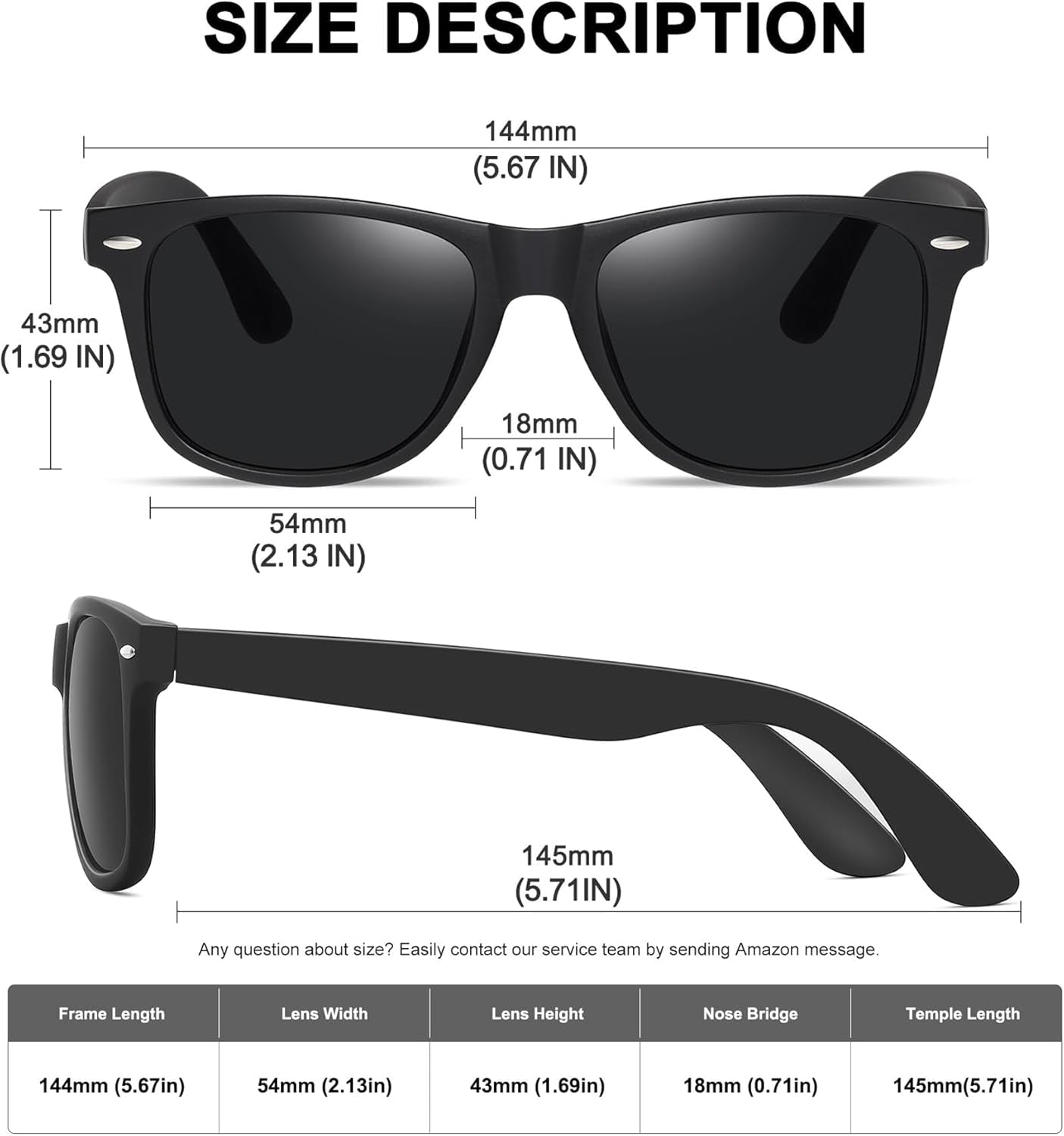 Polarized Sunglasses for Women Men Classic Retro Trendy Driving Sun Glasses UV400 Protection (3 Pack) - WORLD TIME VISITS