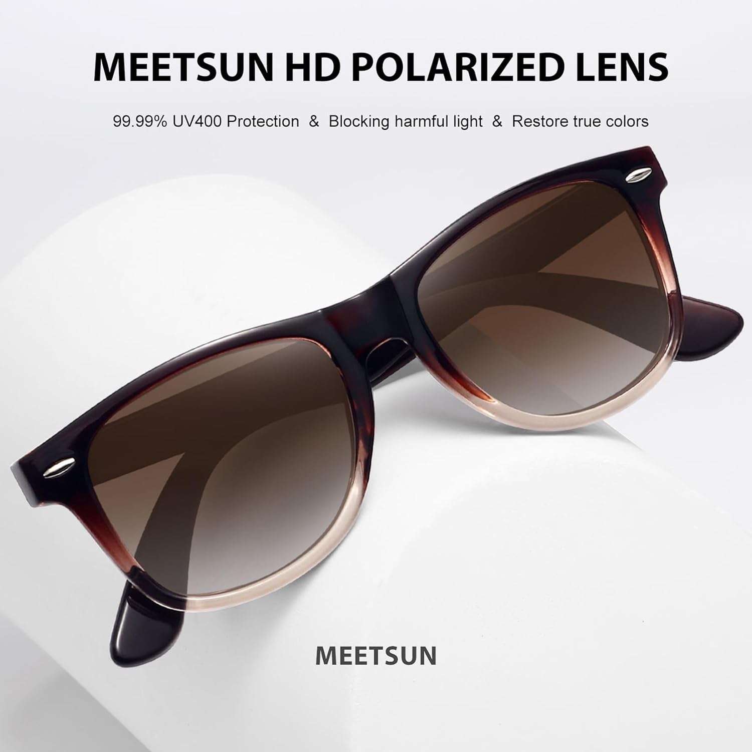 Polarized Sunglasses for Women Men Classic Retro Trendy Driving Sun Glasses UV400 Protection (3 Pack) - WORLD TIME VISITS