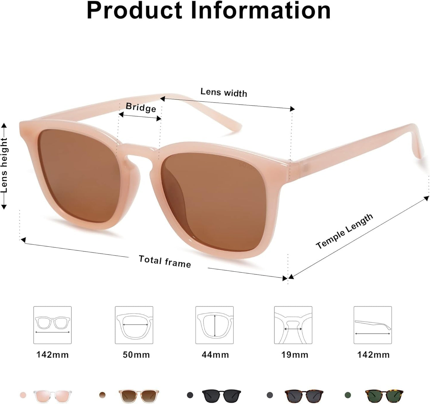 Polarized Sunglasses for Women Men Classic Vintage Style Shades - WORLD TIME VISITS