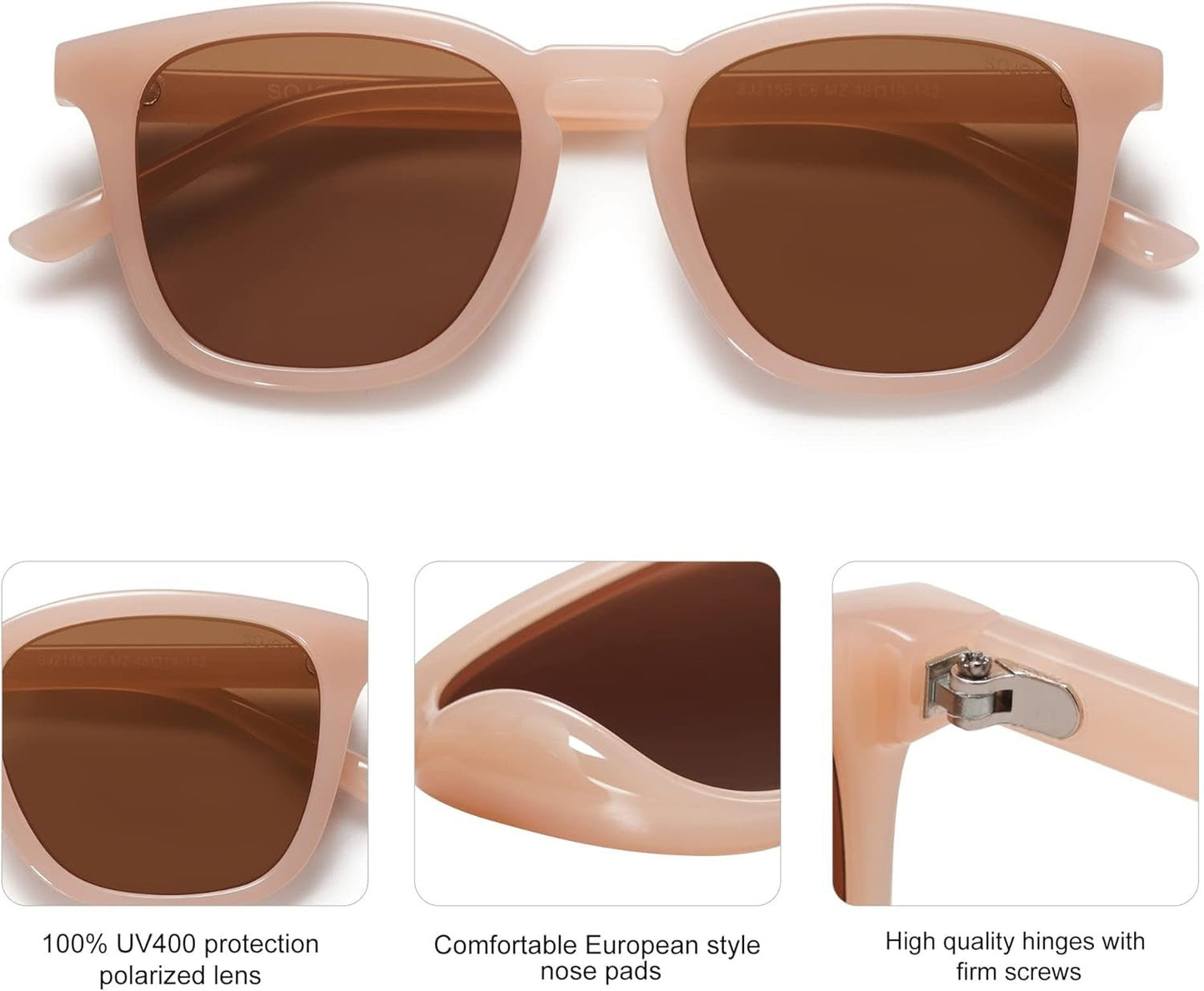 Polarized Sunglasses for Women Men Classic Vintage Style Shades - WORLD TIME VISITS