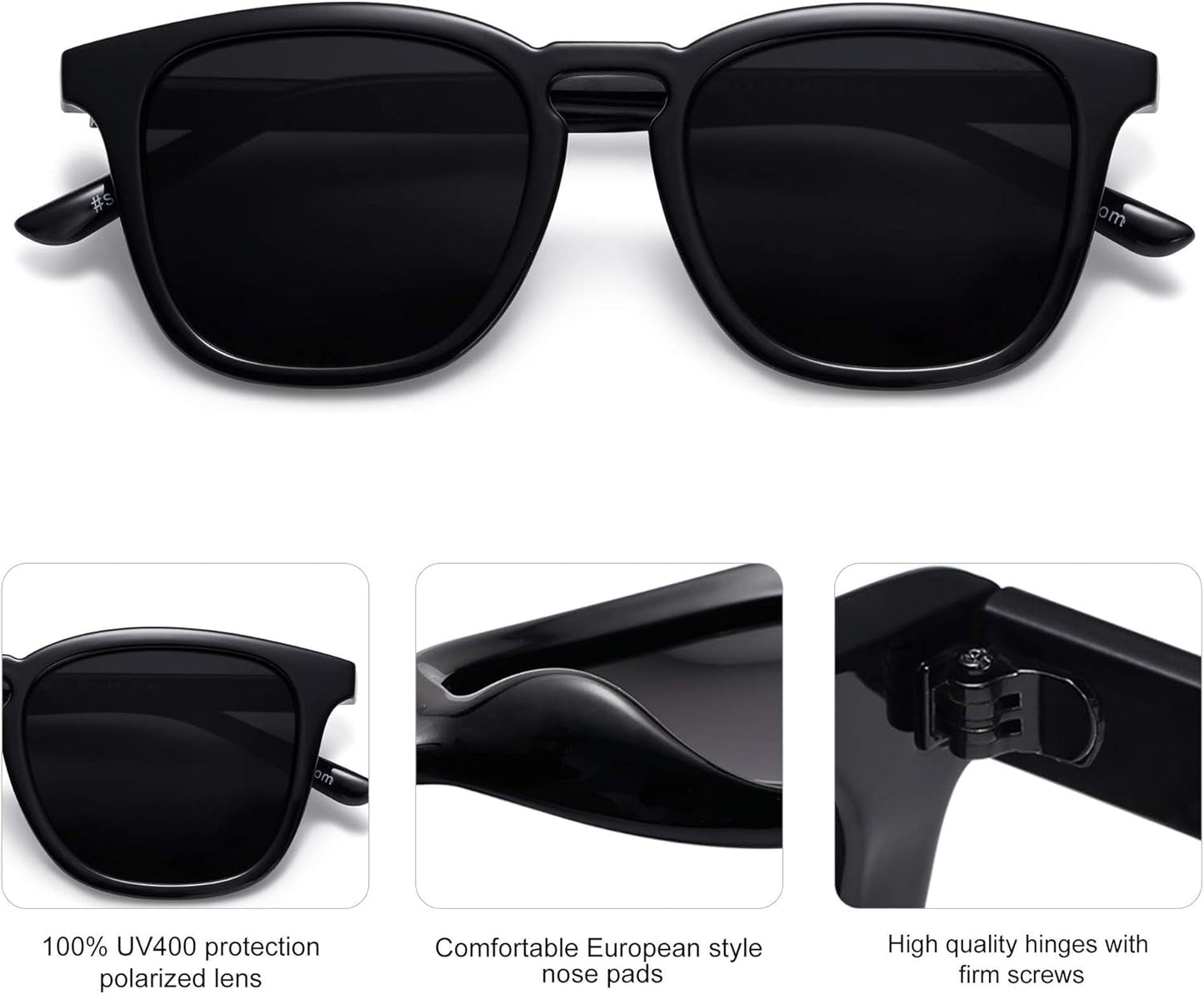 Polarized Sunglasses for Women Men Classic Vintage Style Shades - WORLD TIME VISITS
