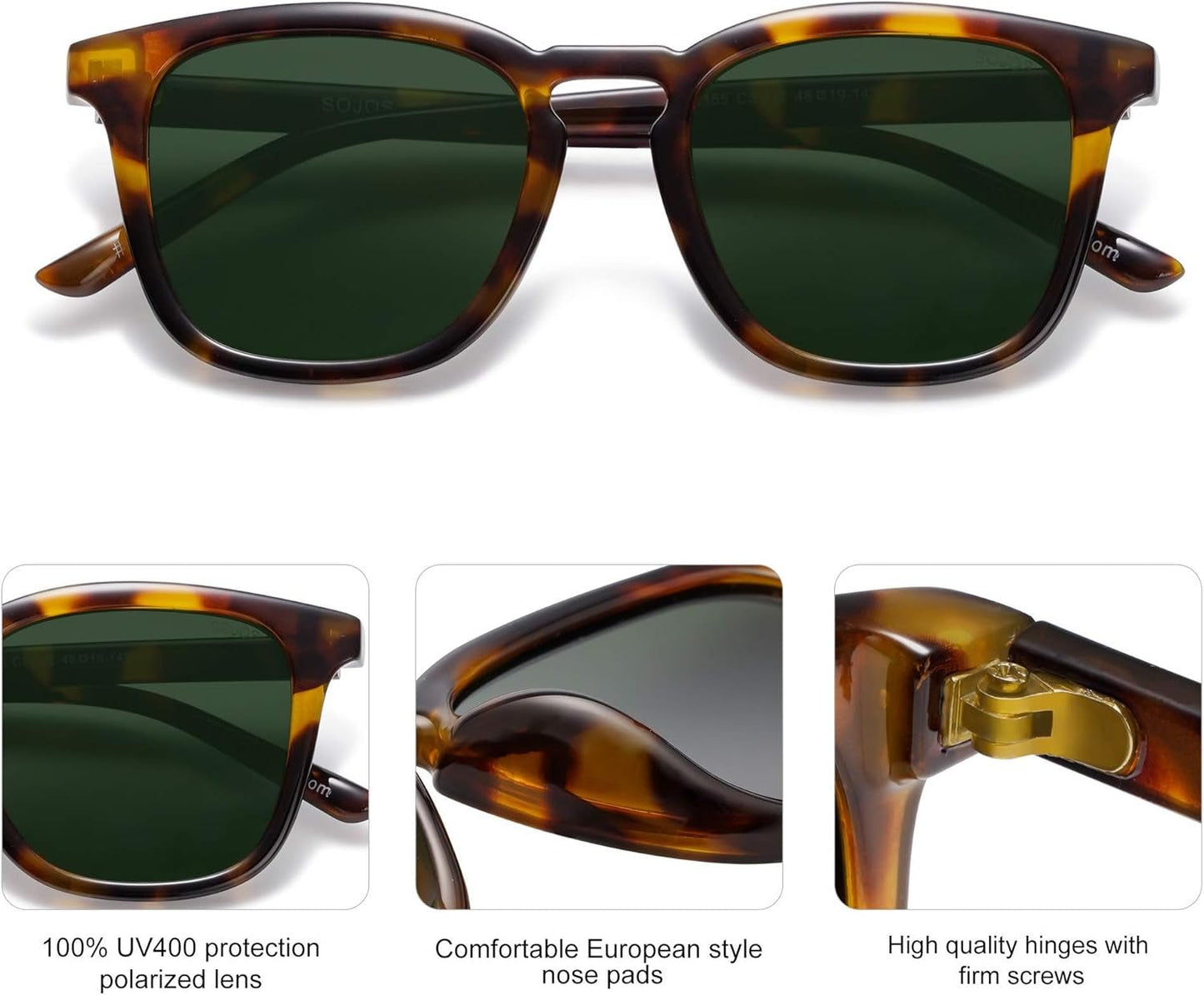 Polarized Sunglasses for Women Men Classic Vintage Style Shades - WORLD TIME VISITS