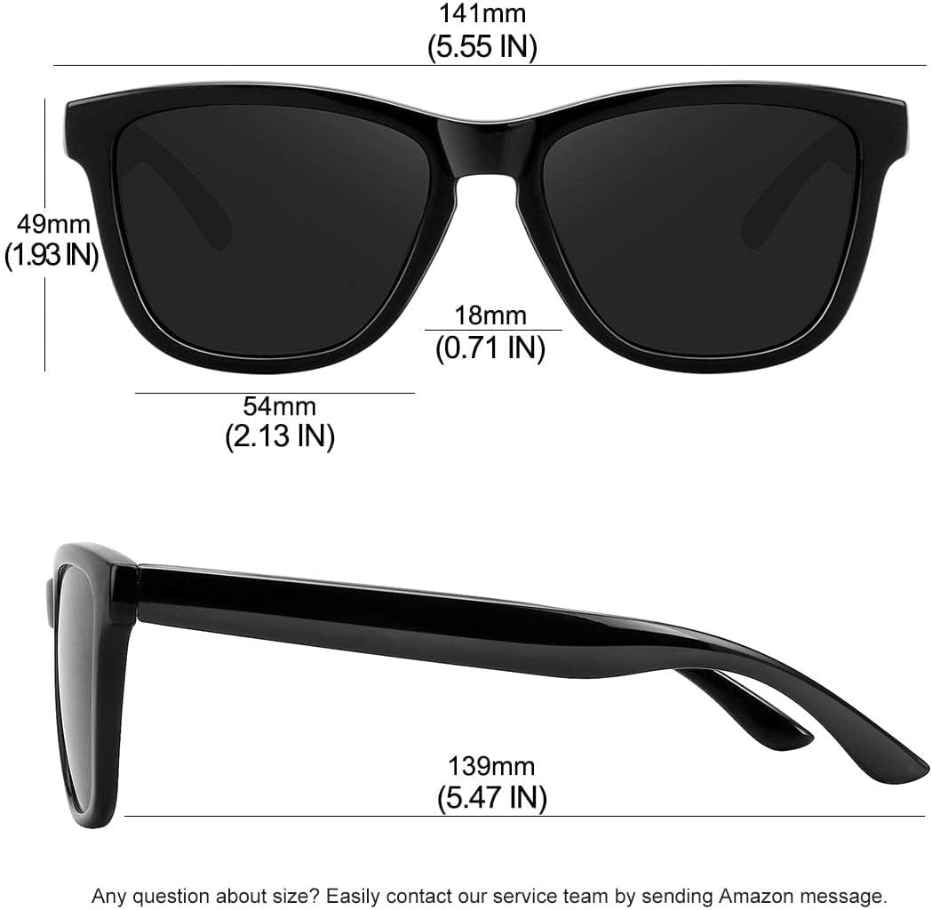 Polarized Sunglasses for Women Men Trendy Classic Retro Designer Style - WORLD TIME VISITS