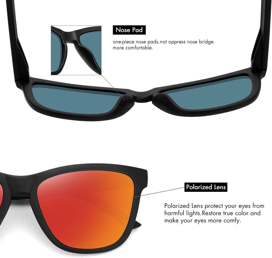 Polarized Sunglasses for Women Men Trendy Classic Retro Designer Style - WORLD TIME VISITS