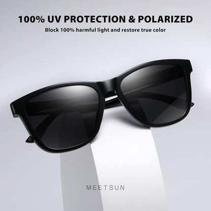 Polarized Sunglasses for Women Men Trendy Classic Retro Designer Style Fashion UV400 Protection - WORLD TIME VISITS