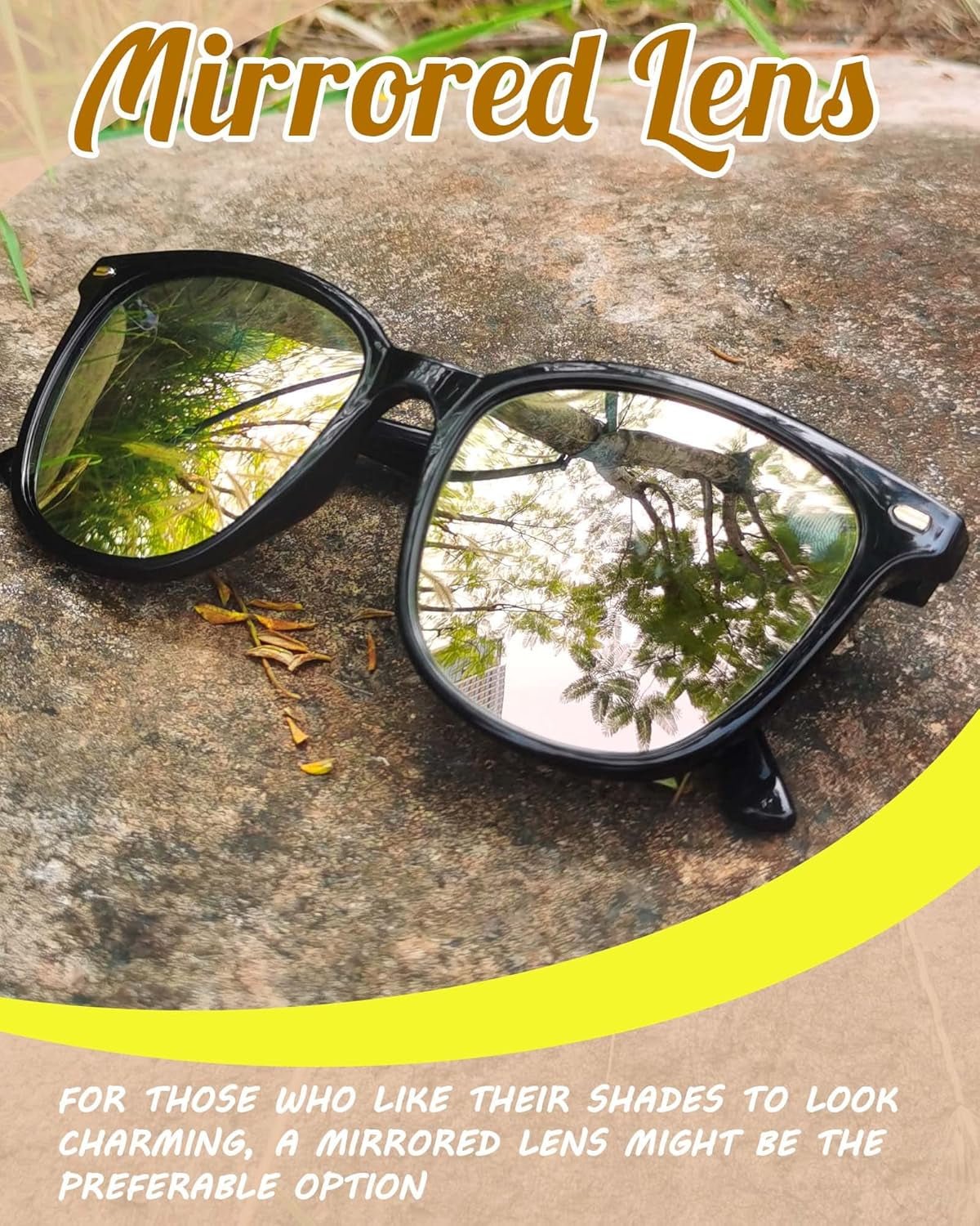 Polarized Sunglasses for Women, Square Mirrored Trendy Shades with UV Protection Reduce Glare Sun Glasses - WORLD TIME VISITS