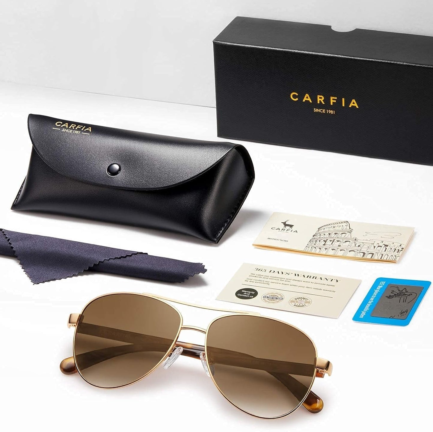 Polarized Sunglasses for Women UV Protection Acetate Arms Metal Frame Woman'S Shades CA3216 - WORLD TIME VISITS