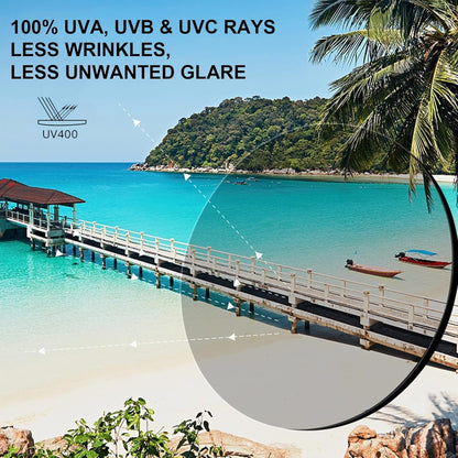 Polarized Sunglasses for Women UV Protection Acetate Arms Metal Frame Woman'S Shades CA3216 - WORLD TIME VISITS