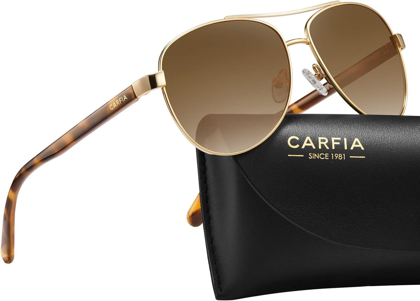 Polarized Sunglasses for Women UV Protection Acetate Arms Metal Frame Woman'S Shades CA3216 - WORLD TIME VISITS