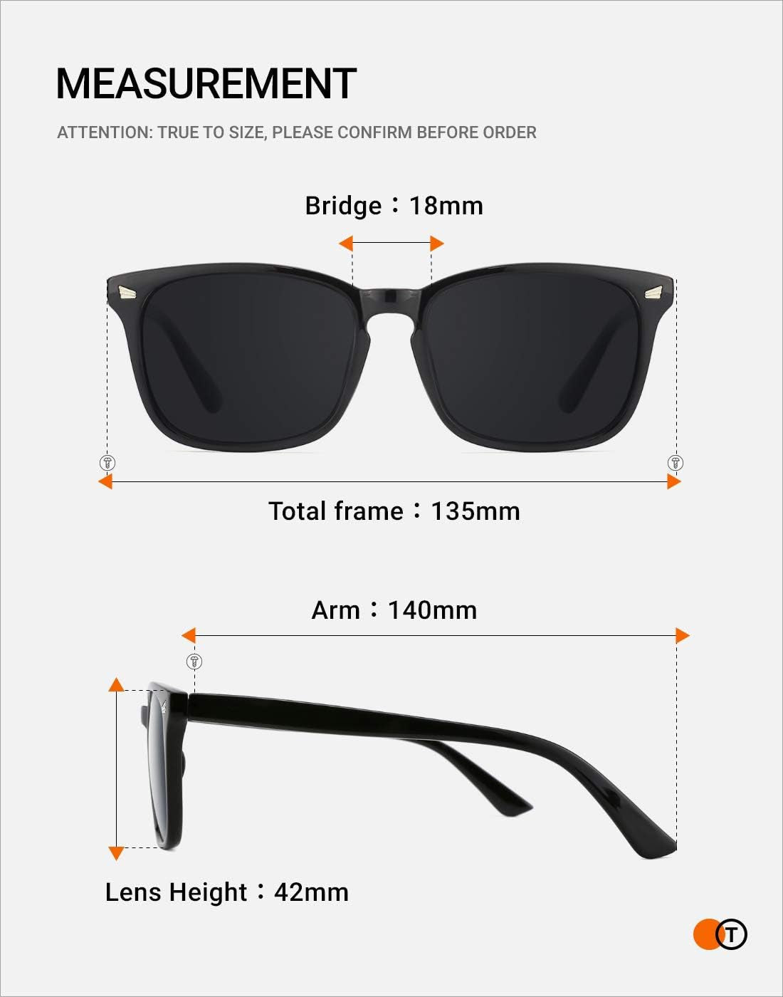 Polarized Sunglasses for Womens and Mens,Classic Square Frames Shades for UV Protection, Stylish and Trendy Sunnies - WORLD TIME VISITS