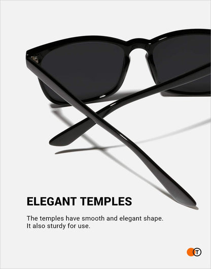 Polarized Sunglasses for Womens and Mens,Classic Square Frames Shades for UV Protection, Stylish and Trendy Sunnies - WORLD TIME VISITS