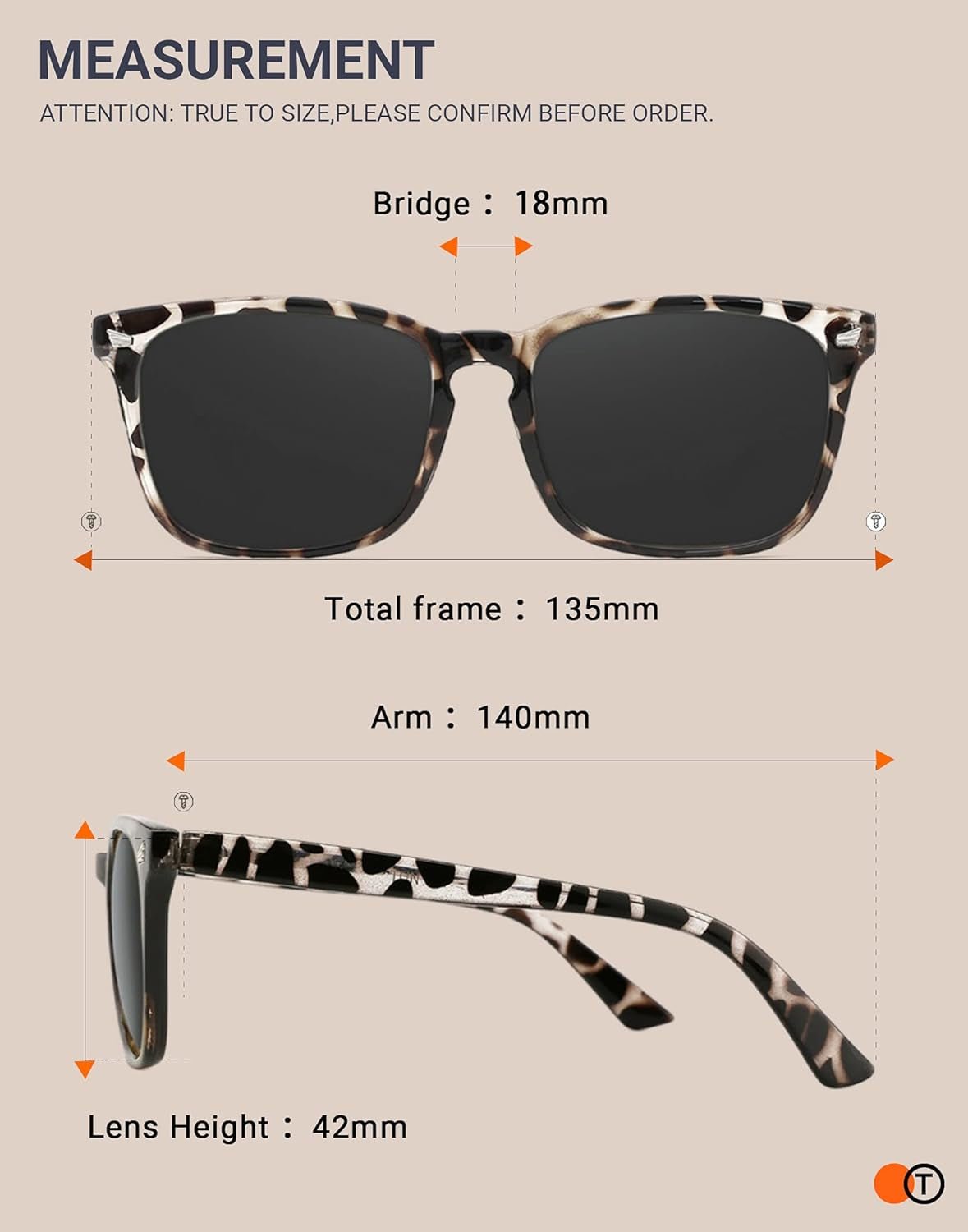 Polarized Sunglasses for Womens and Mens,Classic Square Frames Shades for UV Protection, Stylish and Trendy Sunnies - WORLD TIME VISITS