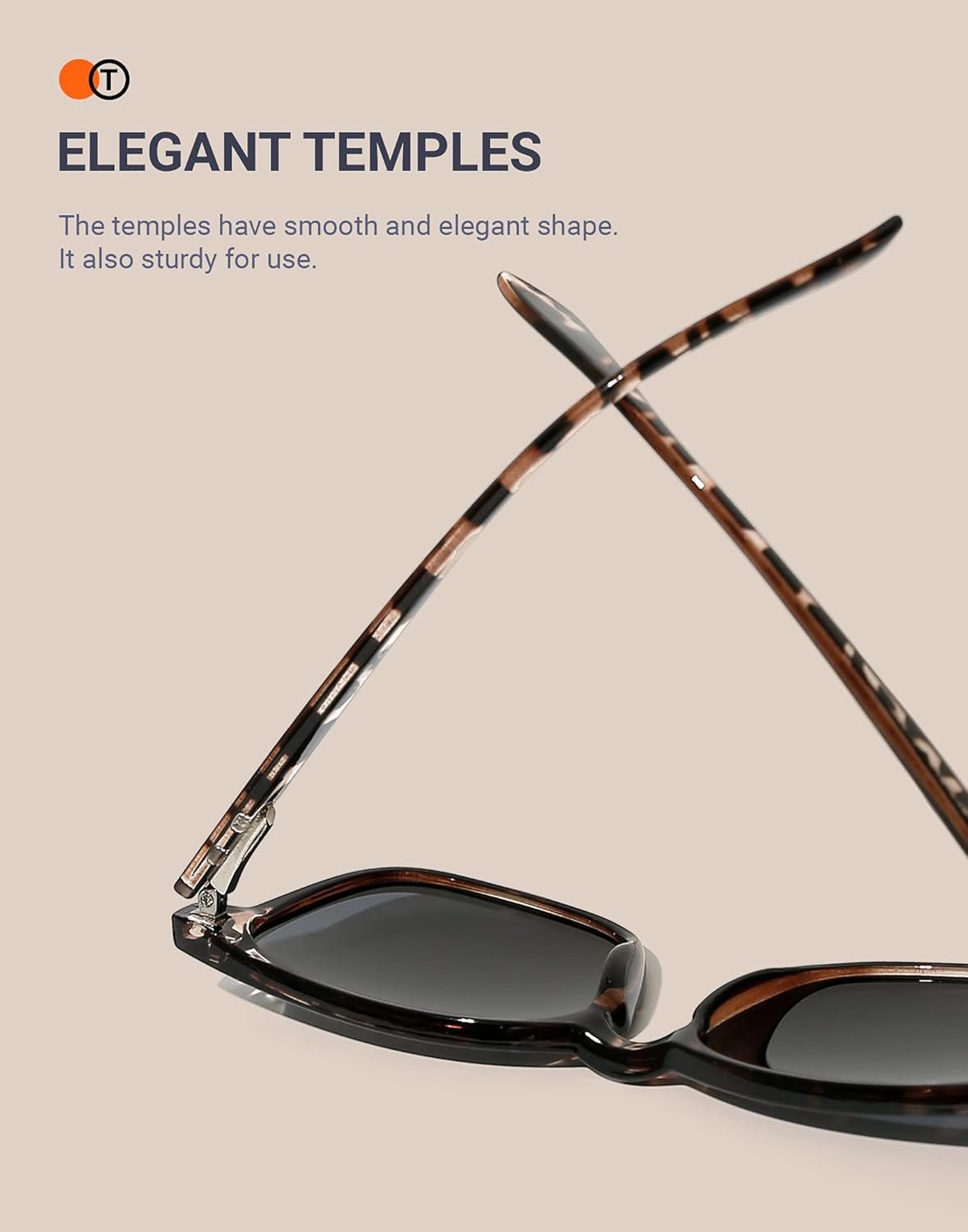 Polarized Sunglasses for Womens and Mens,Classic Square Frames Shades for UV Protection, Stylish and Trendy Sunnies - WORLD TIME VISITS