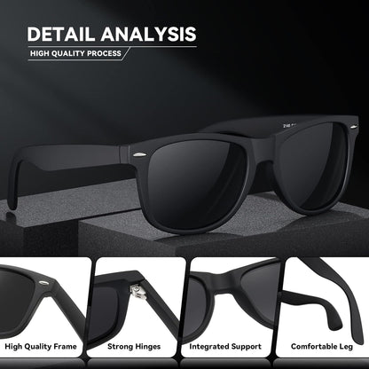 Polarized Sunglasses Womens Men - Sun Glasses Fashion Trendy Driving Fishing UV Blocking UV400 Protection - WORLD TIME VISITS