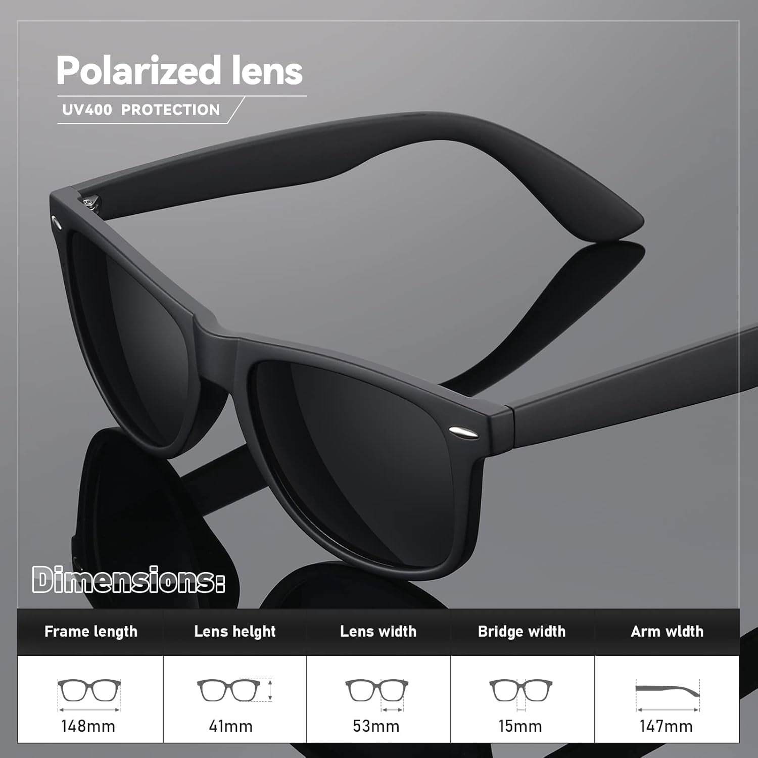 Polarized Sunglasses Womens Men - Sun Glasses Fashion Trendy Driving Fishing UV Blocking UV400 Protection - WORLD TIME VISITS