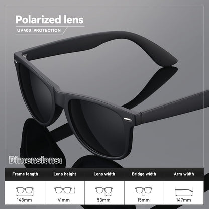 Polarized Sunglasses Womens Men - Sun Glasses Fashion Trendy Driving Fishing UV Blocking UV400 Protection - WORLD TIME VISITS