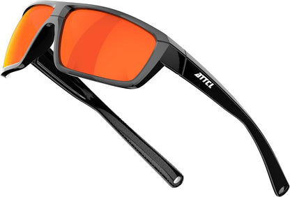Polarized Wrap Sunglasses for Men - Fishing Sports Glasses UV Protection - WORLD TIME VISITS