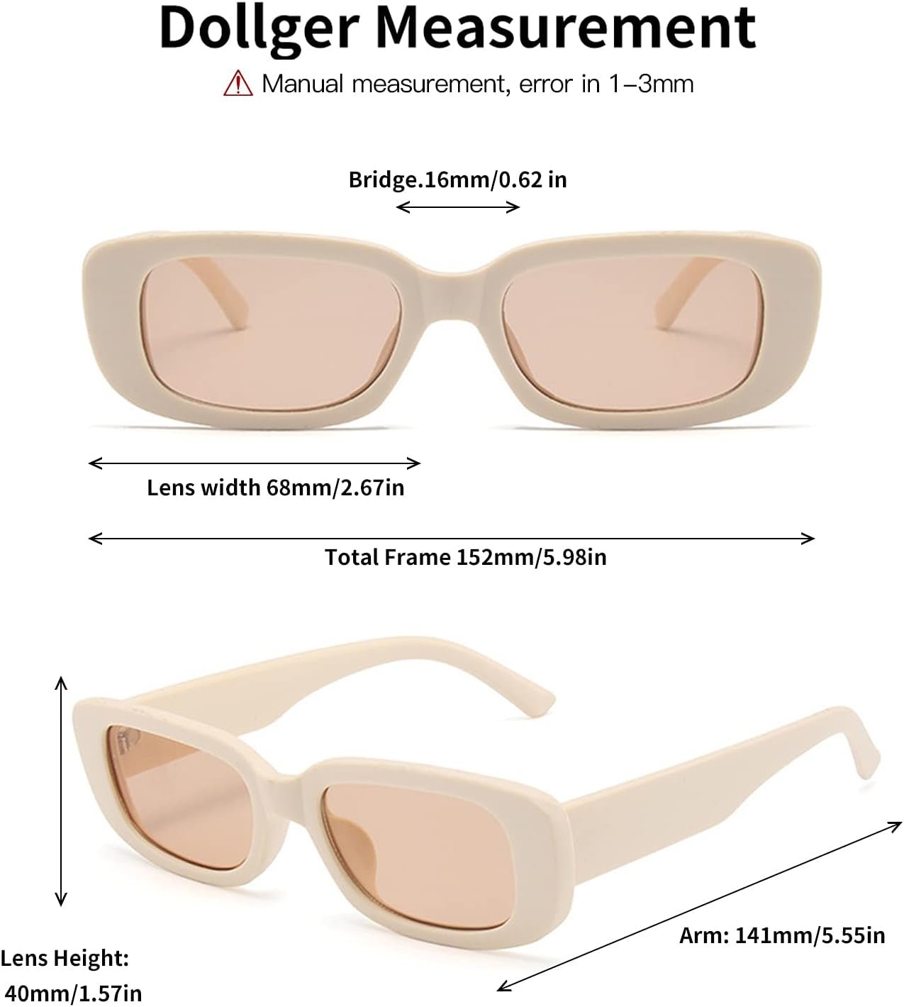 Rectangle Sunglasses for Women Men Trendy Retro Fashion Sunglasses UV 400 Protection Square Fram - WORLD TIME VISITS