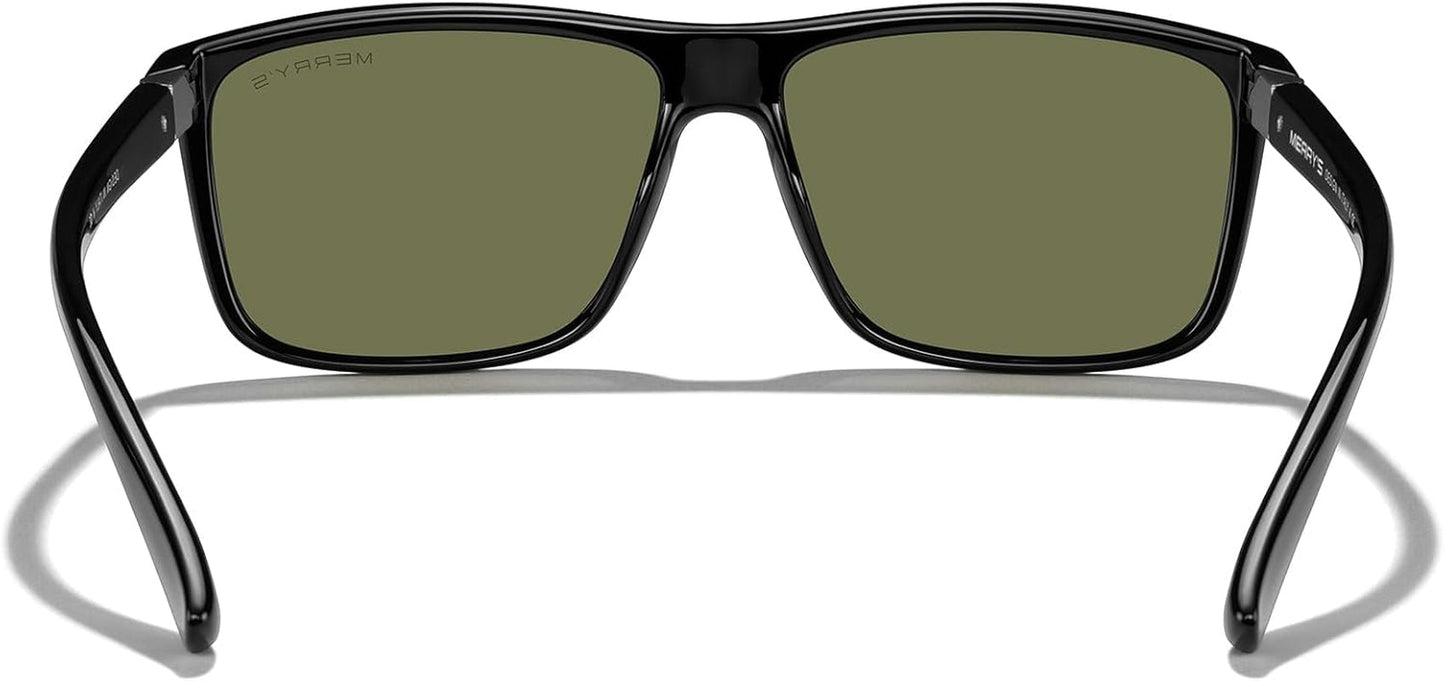 Rectangular Polarized Sports Sunglasses for Men Women Cycling Driving Fishing UV400 Protection S8225 - WORLD TIME VISITS