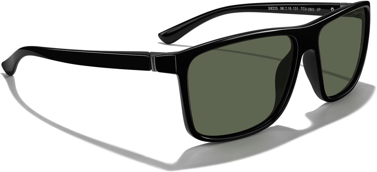 Rectangular Polarized Sports Sunglasses for Men Women Cycling Driving Fishing UV400 Protection S8225 - WORLD TIME VISITS